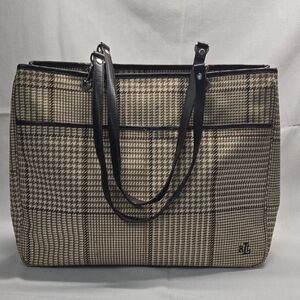 Ralph Lauren Brown and Black Shoulder Bag